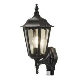 Bezpieczna płatność Konstsmide Buiten Wandlamp Firenze | Max. 1x 100W E27 | Zwart | IP54 | Met Bewegingssensor