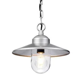 Bezpieczna płatność Elstead Lighting LED Buiten Hanglamp Klampenborg | 1X E27 Max 60W | IP44 | Dimbaar | Silver