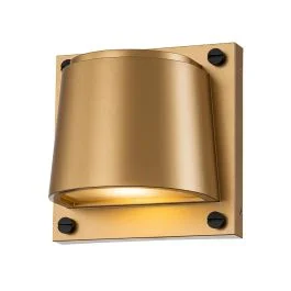 Bezpieczne zakupy Hinkley LED Wand Buitenlamp Scout | 8W 3000K 560Lm 30 | IP44 | Dimbaar | Painted Heritage Brass