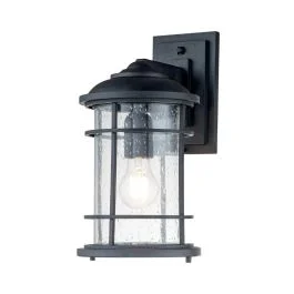 Bezpieczna płatność Feiss LED Wand Buitenlamp Lighthouse | 1X E27 Max 60W | IP44 | Dimbaar | Textured Black