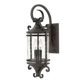 Bezpieczne zakupy Hinkley LED Wand Buitenlamp Casa | 2X E14 Max 40W | IP44 | Dimbaar | Olde Black