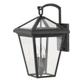 Zamów teraz Hinkley LED Wand Buitenlamp Alford Place | 2X E14 Max 40W | IP44 | Dimbaar | Museum Black