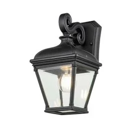 Bezpieczne zakupy Elstead Lighting LED Wand Buitenlamp Bayview | 1X E27 Max 60W | IP44 | Dimbaar | Black