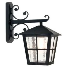Zniżka Elstead Lighting LED Wand Buitenlamp Canterbury | 1X E27 Max 60W | Dimbaar | Black