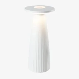 Zamów dziś Ubiqua Flora Mini Tafellamp | 1.8W 2700K/3000K | Oplaadbaar IP65 | Dimbaar | Wit
