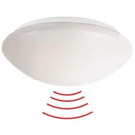 BEG Luxomat Plafond/wandarmatuur Ø300mm Met Sensor | 1X E27 Max 60W | IP40 | HF LED armaturen Szybka dostawa