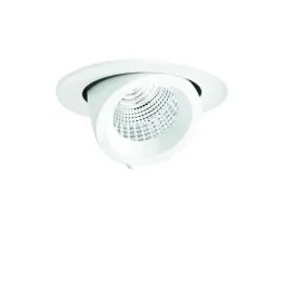 Performance in Lighting LED Inbouwspot Ø75mm | 9W 3000K 880lm 830 | IP20 DALI Dimbaar Wit Wyjątkowa oferta