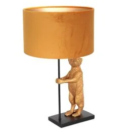 Anne Light Animaux LED Tafellamp | 1x E27 40W | Dimbaar | Goud/Zwart Najlepsza cena