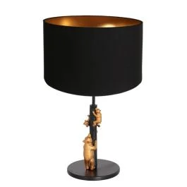 Zniżka Anne Light Animaux LED Tafellamp | 1x E27 40W | Dimbaar | Goud/Zwart