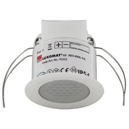 BEG Luxomat Bewegingsmelder | Aanwezigheidsmelder FLAT-DX 360° IB wit IP54 KNX Secure 9m 4Kanaal Oferta limitowana