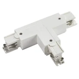 Nowość Powergear Onderdeel | 3-fasen rails T Connector Rechts 2 DALI 1 Circuit Wit | PRO-D436 R2-W