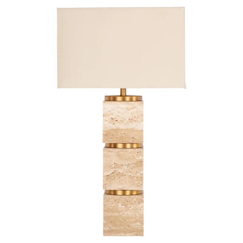 Premium Tafellamp Jaella Travertin 70cm
