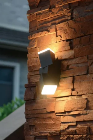 2 pack LED's Light 2-lichts LED Design Buitenlamp - Model Terni - Draaibaar - Warm wit - Antraciet Premium