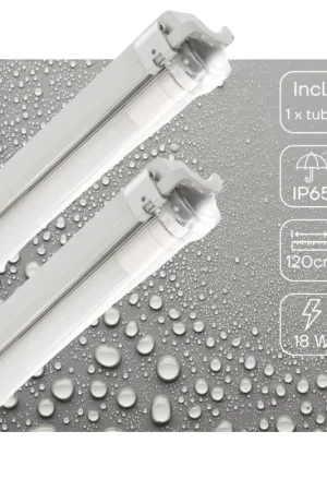 2 PACK - LED's Light Proventa TL Armatuur LED compleet 120 cm - Armatuur met LED Buis - Waterdicht - 2160lm Oferta czasowa