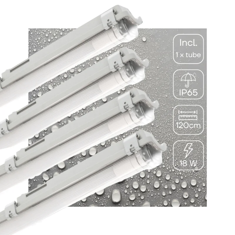 4 PACK - LED's Light TL Armatuur LED compleet 120 cm - Armatuur met LED Buis - Waterdicht - 2160lm Nowość