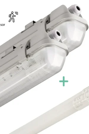 2 PACK - LED's Light LED TL armatuur met sensor 120 cm - Bewegingssensor en nachtsensor - Waterdicht - 2100 lm Taniej