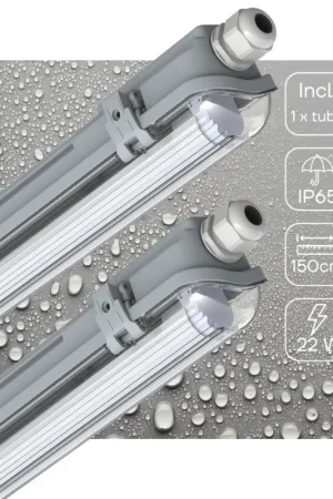 Bestseller 2 PACK - LED's Light LED TL armatuur 150 cm compleet met LED TL buis - 2880lm