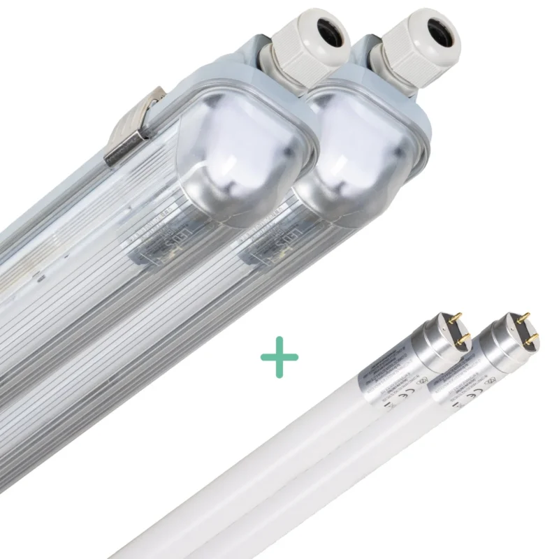 2 PACK -LED's Light Complete LED TL lamp met LED buis 60 cm - Binnen en buiten - 1100 lm - 1x6W - 185lm/w - Energielabel B Cena promocyjna