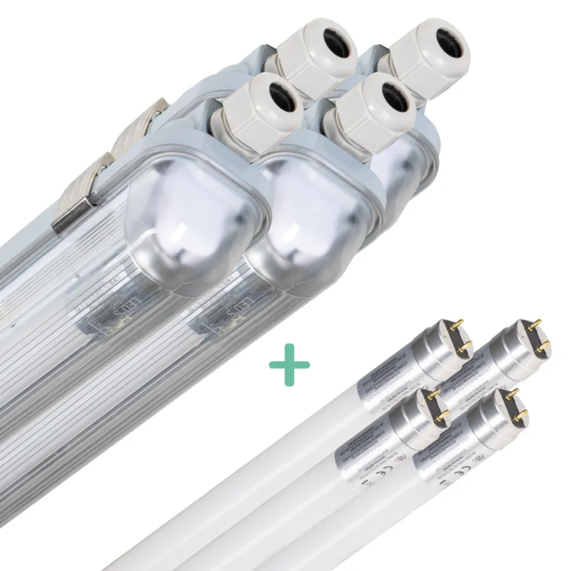 4 PACK - LED's Light Complete LED TL lamp met LED buis 60 cm - Binnen en buiten - 1100 lm - 1x6W - 185lm/w - Energielabel B Ostatnia szansa