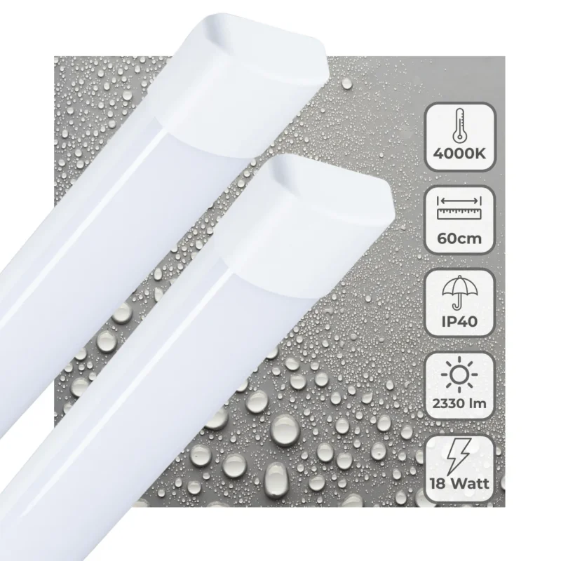 2 PACK - LED's Light LED TL lamp 60 cm voor binnen - Complete LED TL verlichting - 2330 lm Nowość