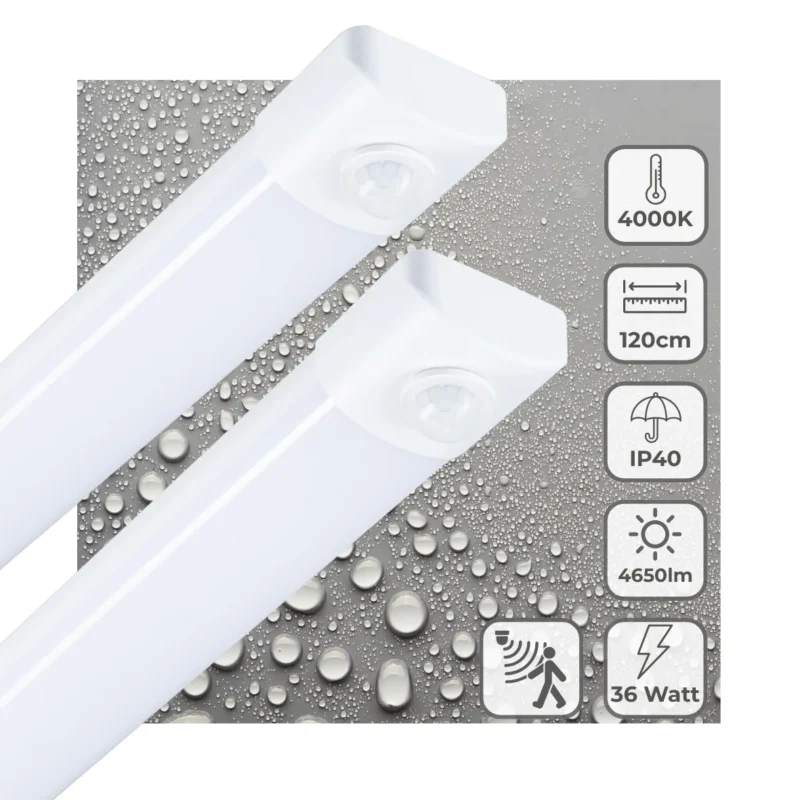 2 PACK - LED's Light LED TL lamp met sensor 120 cm - Bewegingssensor en bewegingsdetectie - 4650 lm Cena promocyjna