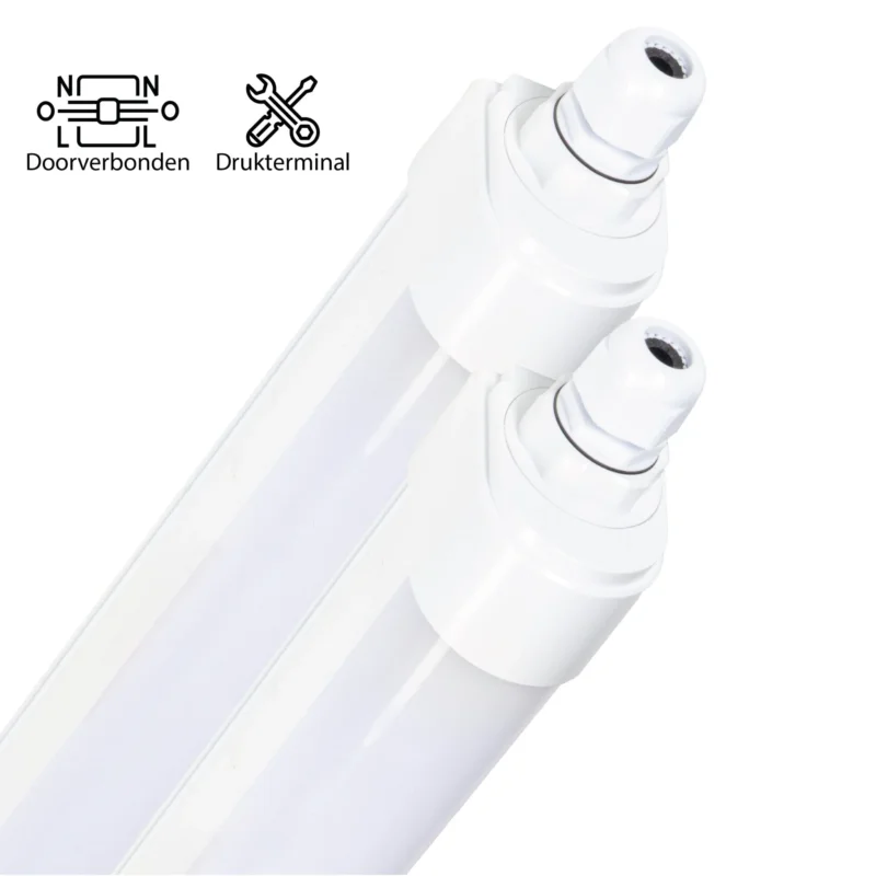 Ostatnie sztuki 2 PACK - LED's Light TL armatuur met Strip - Koppelbaar - 46W 150cm 5520lm 4000K