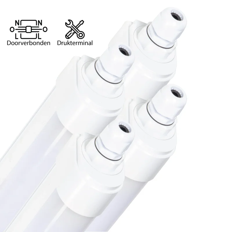 4 PACK - LED's Light TL armatuur met Strip - Koppelbaar - 46W 150cm 5520lm 4000K Zamów dziś