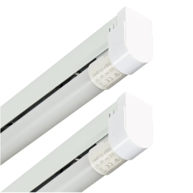2 PACK - LED's Light LED licht balk 120 cm voor binnen - Armatuur inclusief LED TL buis - 1900 lm Premium