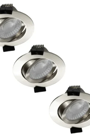 3 PACK - LED's Light PRO downlight inbouwspot Ø 68mm - Kantelbaar - Spatwaterdicht - Dim to Warm - RVS Obniżka ceny