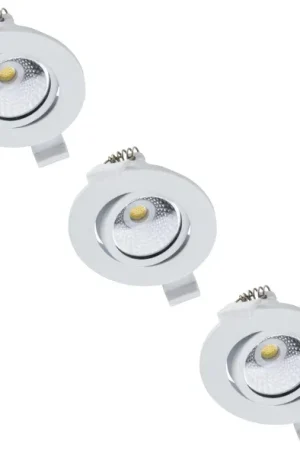 3 PACK - LED's Light PRO Inbouwspot 68 mm - Indoor & Outdoor - 3 lichtkleuren - Dimbaar licht - Wit Wybór klientów