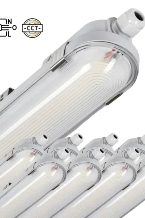 9 PACK - LED's Light pro Koppelbaar CCT/Power select TL armatuur met Strip - 180lm/w 39W 150cm 7020lm 3000K/4000K/6500K - IP65 IK08 Premium