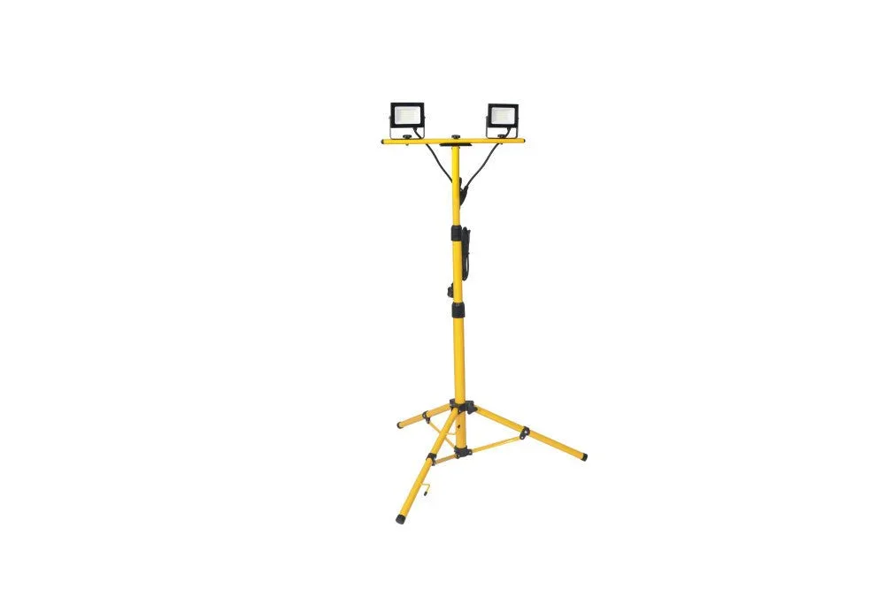 LED's Work Werklamp op statief AC werklicht - 2 x 30W 60W 7200lm 4000K - IP65 IK04 Popularny