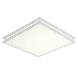 2x LED paneel SL 36 watt - dimbaar met afstandsbediening - CCT 3000 tot 6000 kelvin - IP20 - Duitse maat 625x625 mm - 3800 lm - alu kleur rand ( 2 stuks ) snoer en stekker Nie przegap