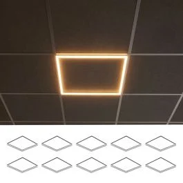 10x Zwarte LED Paneel HOLLOW 60x60 – Philips DRIVER Wyprzedaż