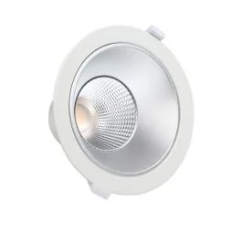 Taniej LED downlight - 20 watt - dimbaar fase afsnijding - 3CCT 3000 / 4000 / 6000K - UGR<19- rond 174 mm - gatmaat 150 mm- met snoer en stekker