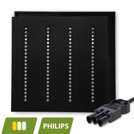 LED louvre paneel - 60x60 cm - ZWART - 5CCT 3000 / 3500/ 4000 / 5000 / 6000K - UGR<16 - 30 watt - Koppelbaar en met verloop naar platte euro stekker Wyjątkowa oferta