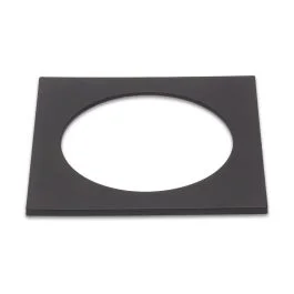 Niska cena EVO zwarte afdekrand 174x174 mm - vervanger voor ronde witte - voor downlight rond 174 mm